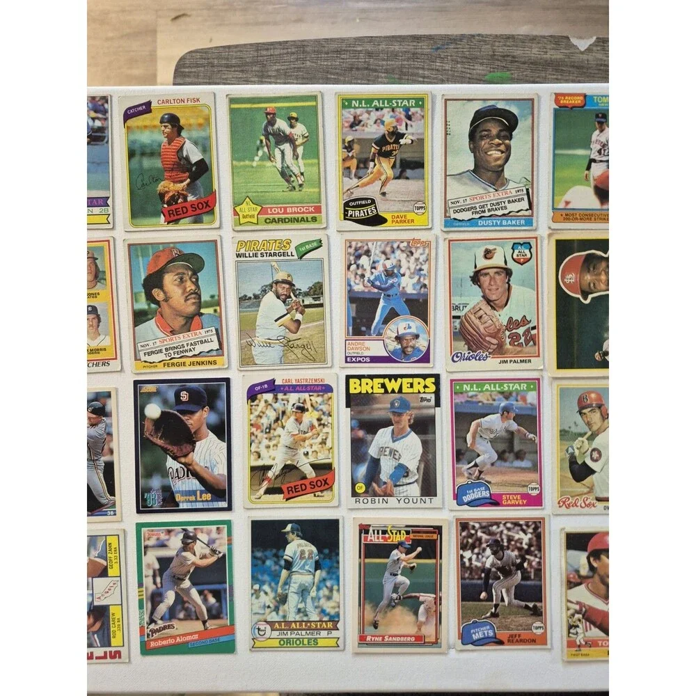 1970s Topps Vintage HOF Baseball Card Lot of (122) ALL CARDS HOF Ryan Brett Fisk